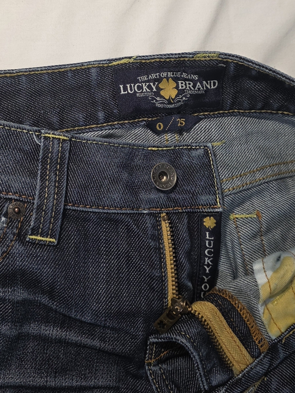 Lucky Brand Dark Blue Lola Low Rise Bootcut Denim Jeans 0/25